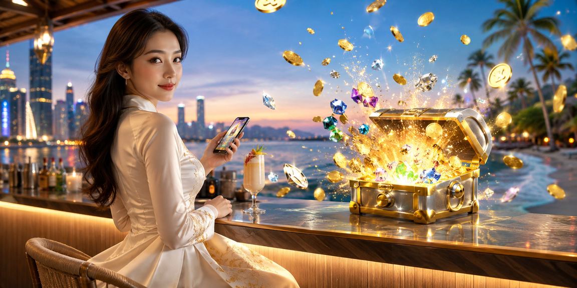 Người dùng tại Hồ Chí Minh sử dụng điện thoại tham gia casino trực tuyến trong trang phục áo dài