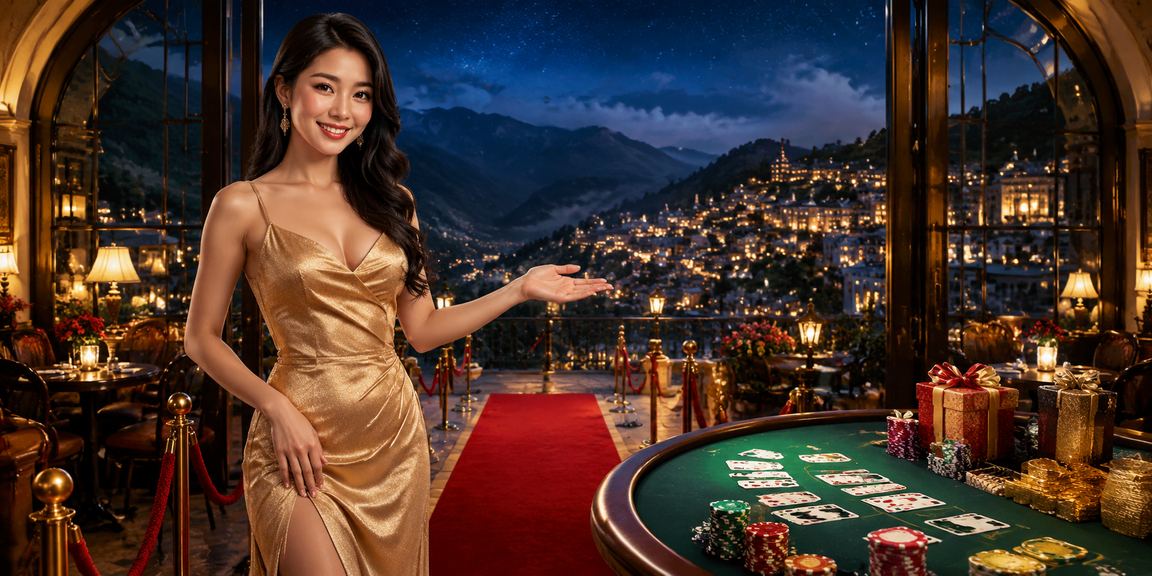 Người chơi bài Baccarat tại Sapa bên ly cà phê nhìn ra núi mờ sương